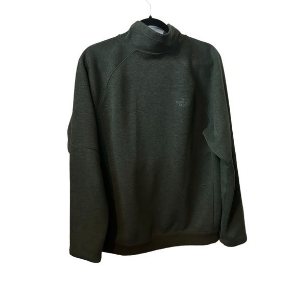 The North Face Forrest Green Full Zip Size Large Sweatshirt Outdoors Hiking Camp - Picture 4 of 6